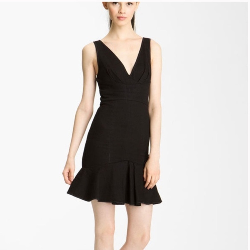 Rachel Zoe NWT Bridget Black Denim Jean Dress Size 6